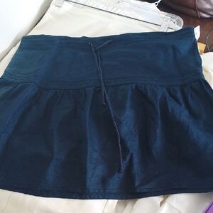 J. Crew Navy Mini Skirt      100% Linen
